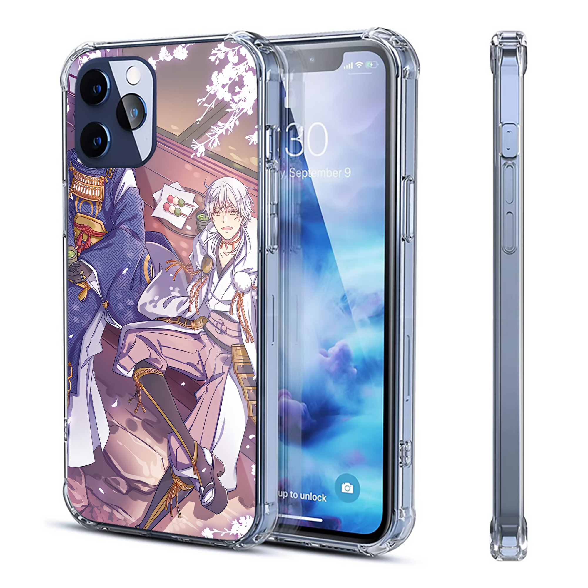 （画像用） 刀剣乱舞 Touken Ranbu 【iPhone 12シリーズ対応】透明スマホケース（クリアソフトケース）